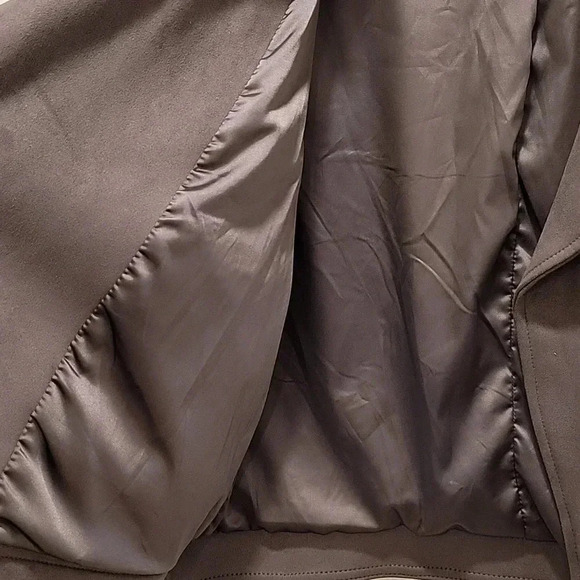 Philosophy Grey Faux Leather Suede Jacket Size Large - Picture 8 of 10